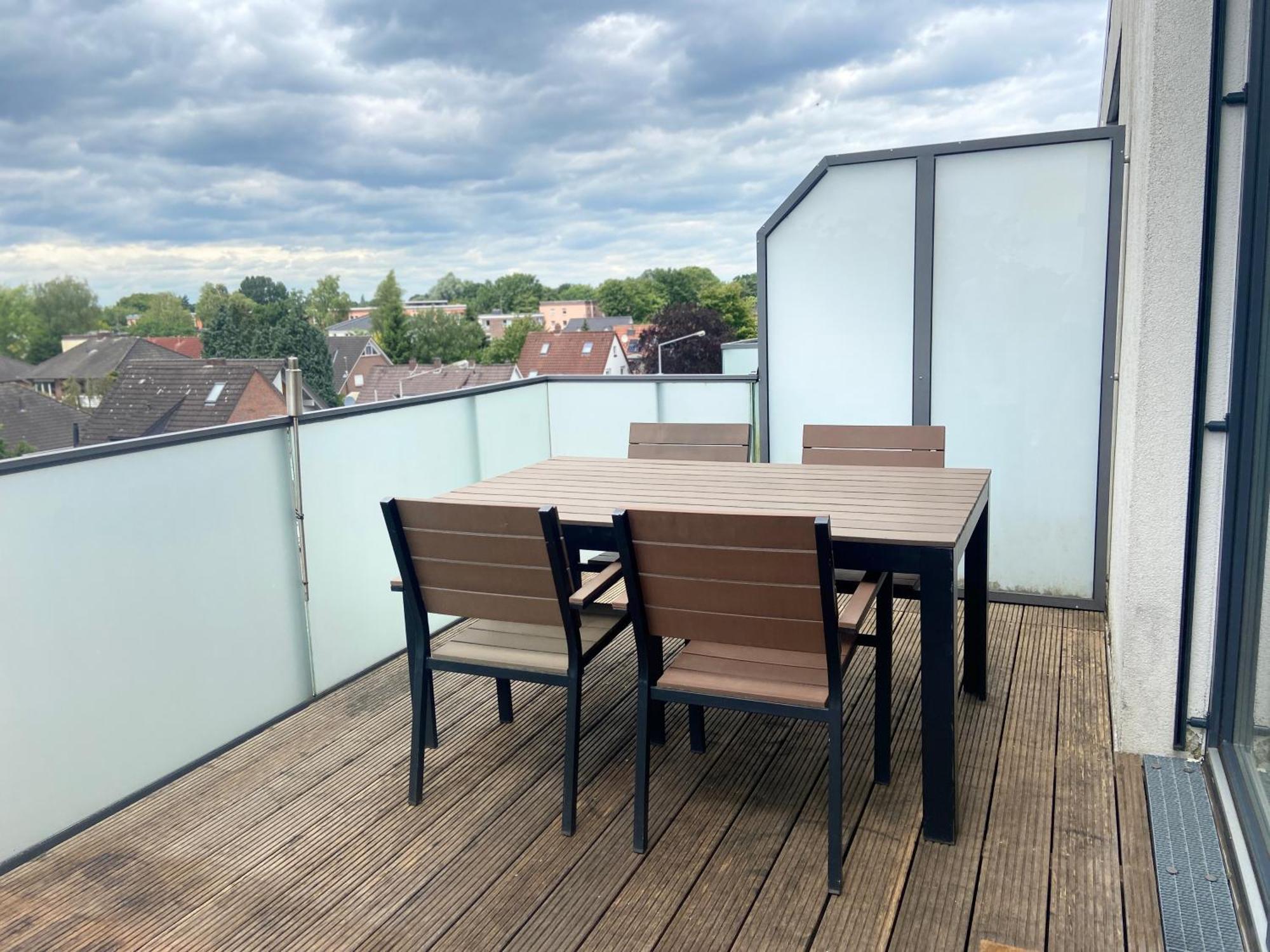 Micasa Ol - Modernes Penthouse - Stellplatz - Kueche - Wlan - Dachterrasse Apartment Oldenburg Exterior foto