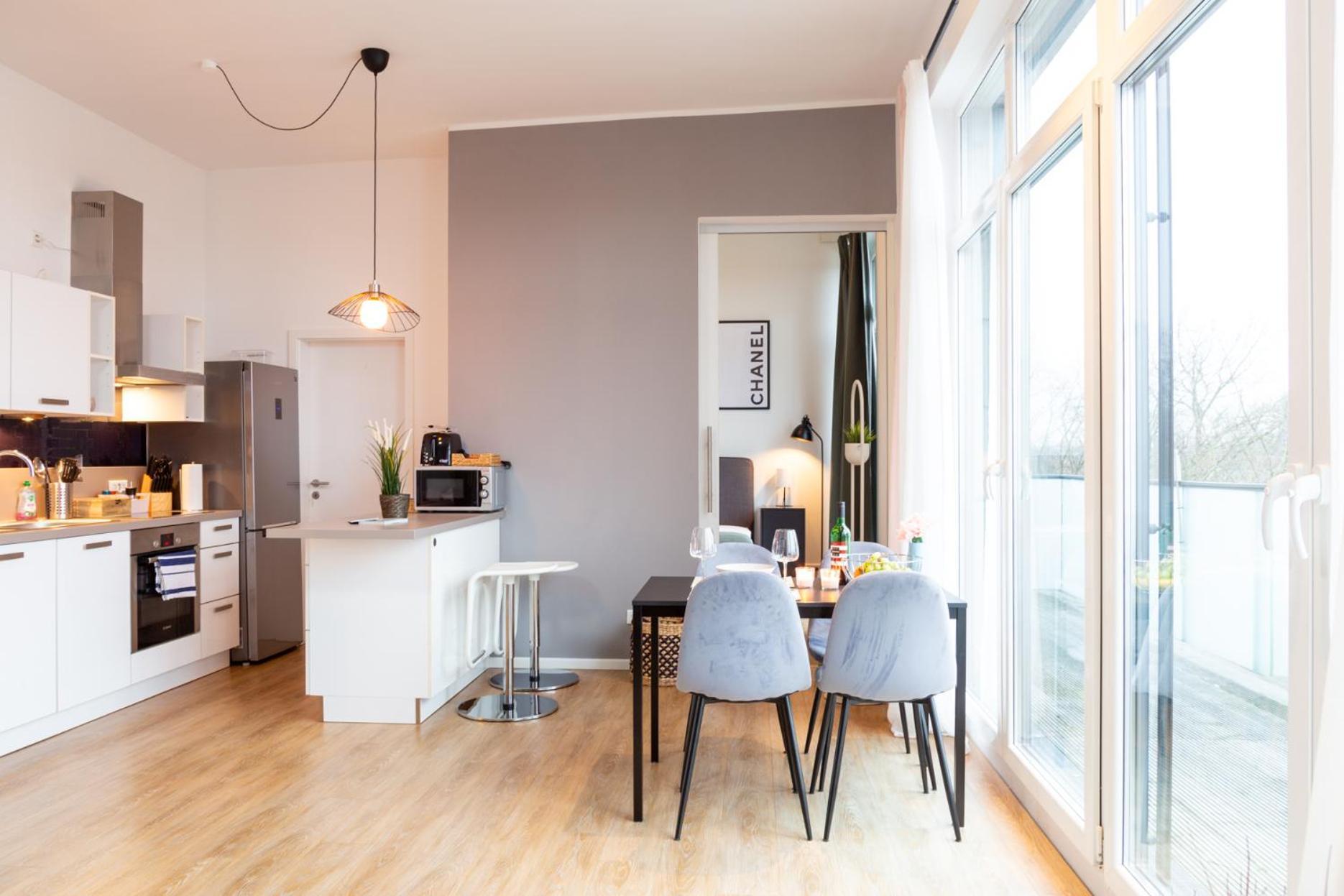 Micasa Ol - Modernes Penthouse - Stellplatz - Kueche - Wlan - Dachterrasse Apartment Oldenburg Exterior foto