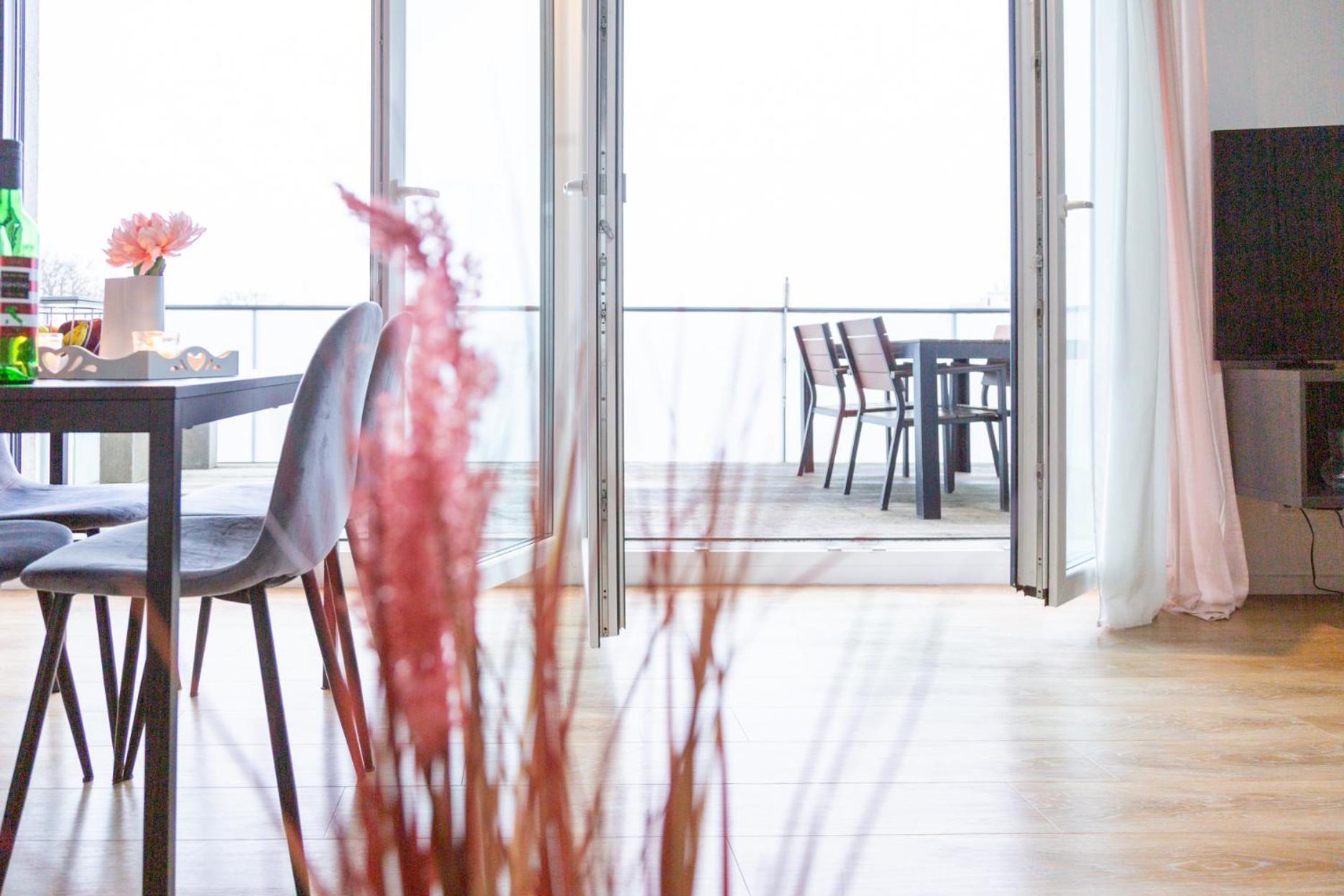 Micasa Ol - Modernes Penthouse - Stellplatz - Kueche - Wlan - Dachterrasse Apartment Oldenburg Exterior foto